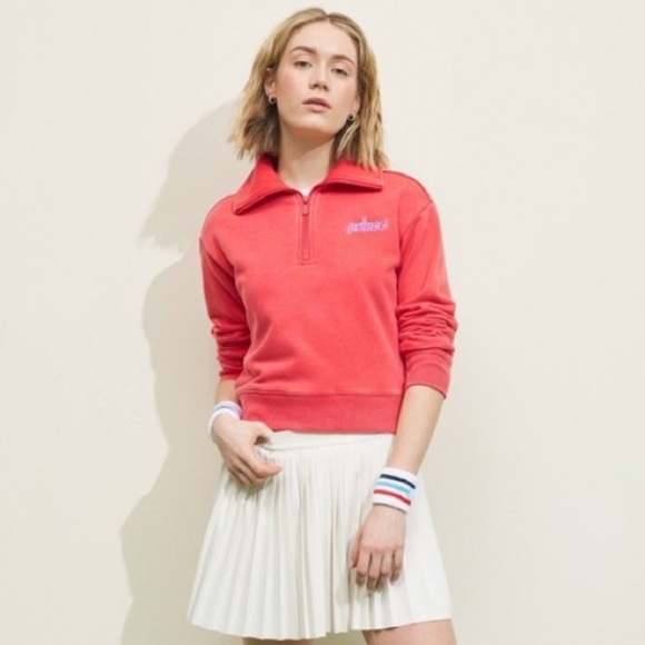 Prince Sweaters - Prince Pickleball Women's French Terry 1/4 Zip Pullover Sweatshirt 𝐋